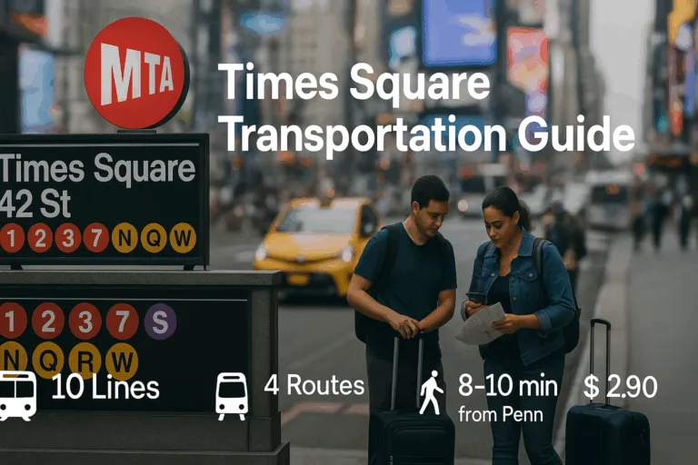 Times Square Transportation Hub: Subway, Bus, and Taxi Guide